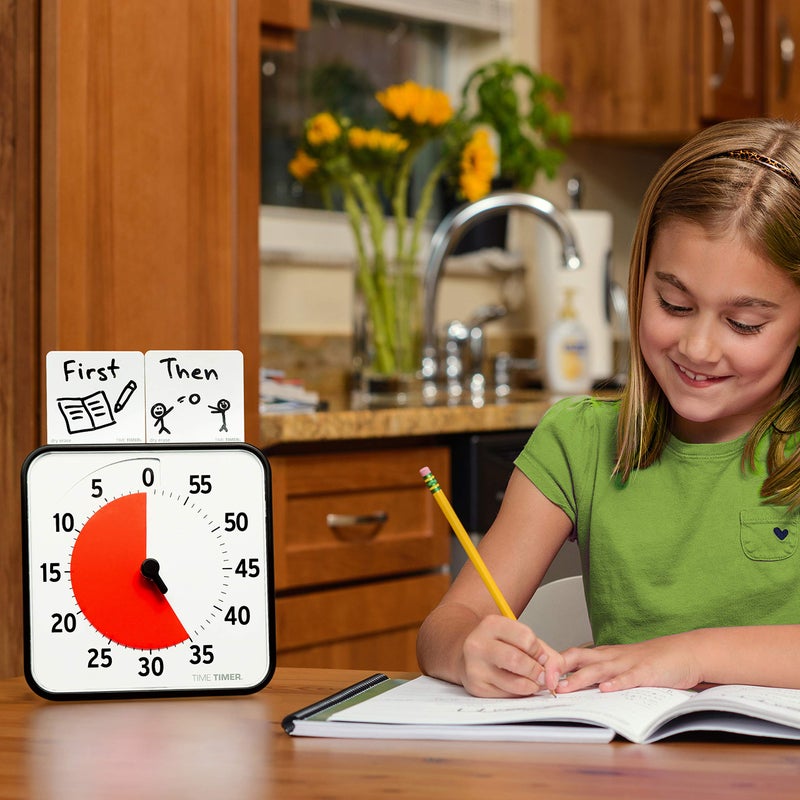 TIME TIMER 8 inch Visual Timer - 60 Minute Desk Countdown Clock with Dry Erase Activity Card, Also Magnetic - for Kids Classroom, Homeschooling Study Tool, Task Reminder, Home and Kitchen Timer - Image 5