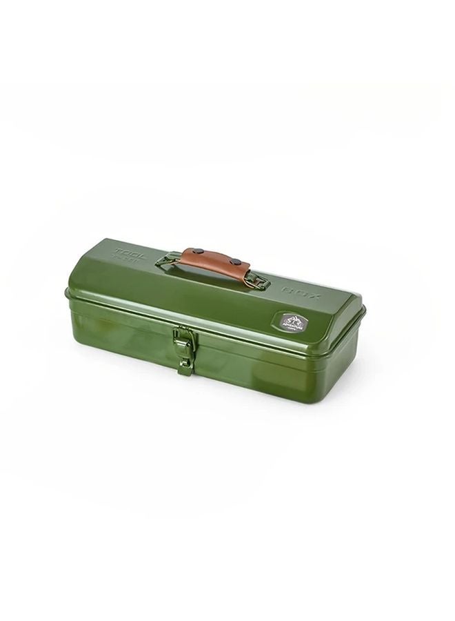 Army Green Portable Outdoor Tool Storage Box For Camping Picnics Metal Toolbox - Image 3