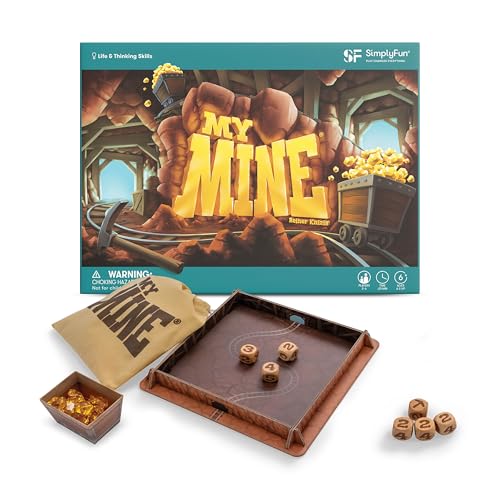SimplyFun My Mine Engaging Dice Based Probability Strategy Game to Learn and Master Outcome Prediction Fun Educational Experience for 26 Players Suitable for Ages 6 and Up - Image 1