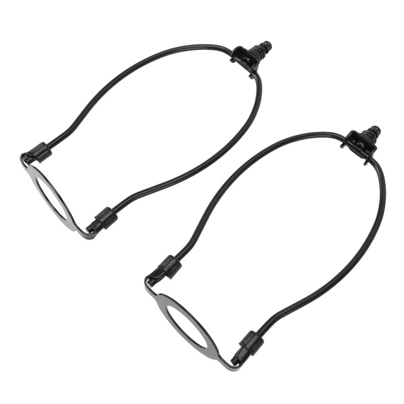 2Pcs Adjustable Lamp Shade Harps Holder Kit with E26 Light Base Metal Lampshades Holder for Table and Floor Lamps Black - Image 3