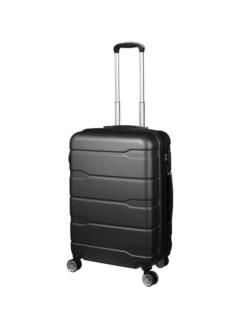 20-Inch Expandable Travel Suitcase with TSA Lock, Hard Shell, and Spinner Wheels – Black - Image 1