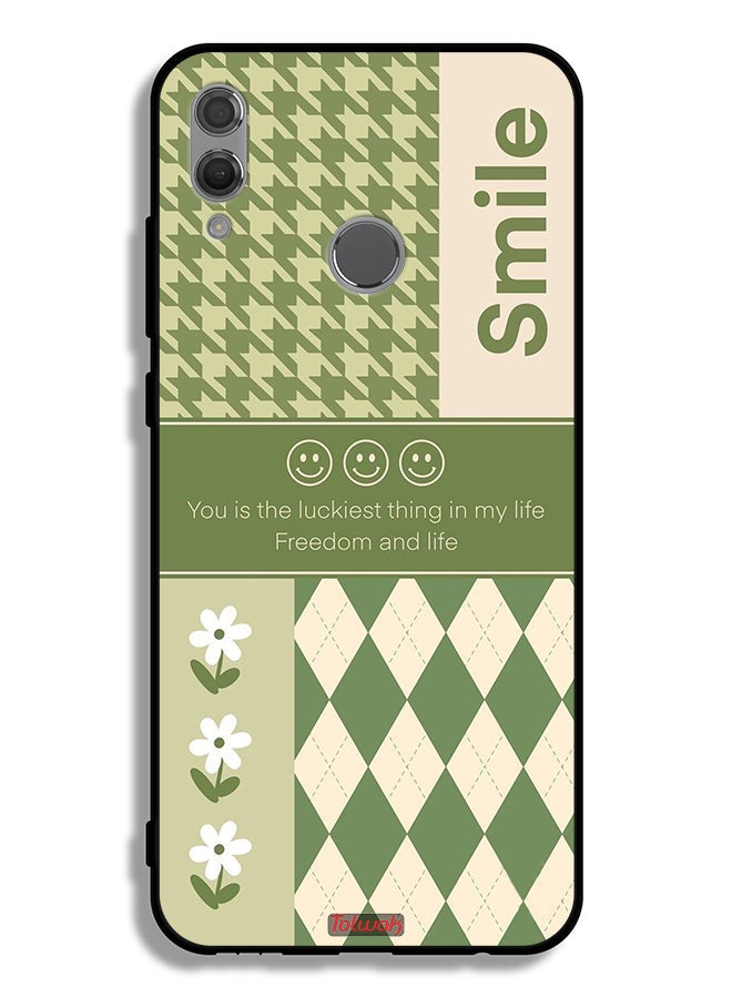 Tolwak Honor 10 Lite Protective Case Cover Smile Is The Luckiest Thing In My Life - Image 2