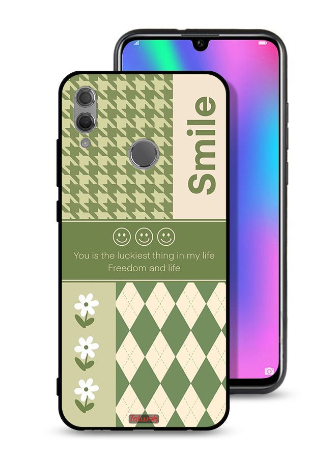 Tolwak Honor 10 Lite Protective Case Cover Smile Is The Luckiest Thing In My Life - Image 1