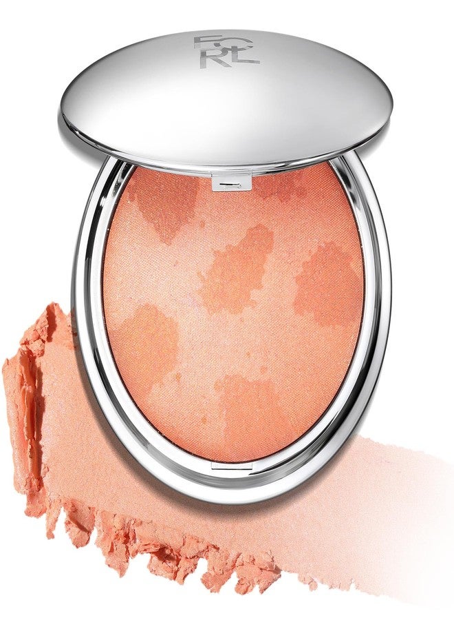 FOCALLURE Shimmer Face Highlighter Makeup Powder, Gel to Powder Glow Finish, Leaving a Lightweight & Healthy Radiance, Long Lasting Luminous Face Body Highlighter Makeup,OR01 Beach Landing - Image 1