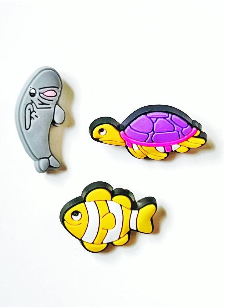 Khaisha - 3 pieces brooch with cartoon animal design - Image 1