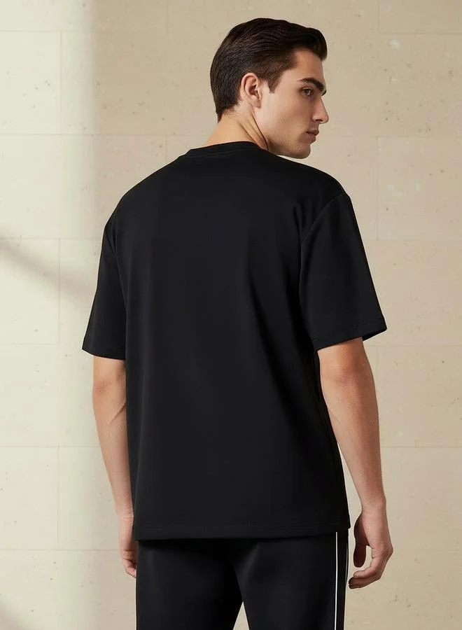 Kappa BLACK Kappa Men Logo Print T shirt for Men | Best Price UAE