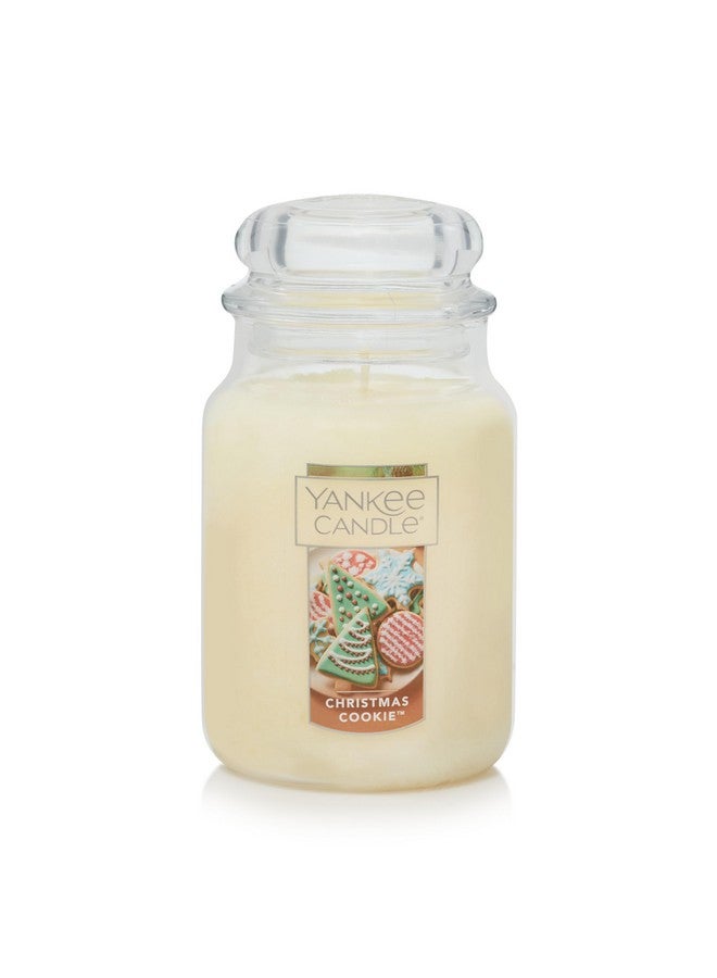 Yankee Candle Christmas Cookie Scented Classic 22oz Large Jar Single Wick Candle Over 110 Hours of Burn Time Perfect for Holiday Gifting and Celebration - Image 1