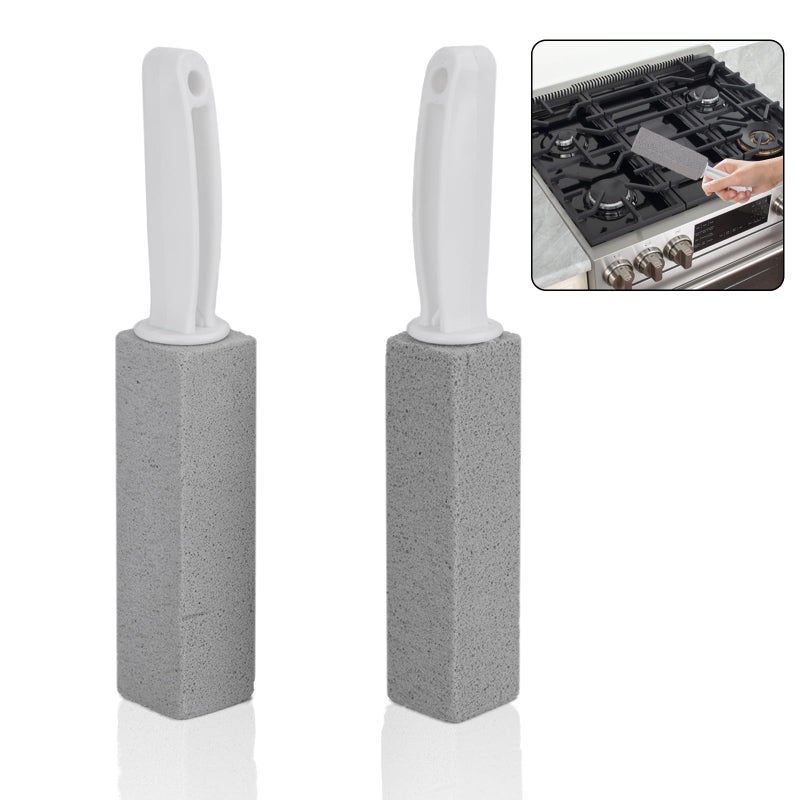 crayBG Cleaning Pumice Stone for Stove Grates - 2 Pack to Remove Water Rings and Stains - Image 1
