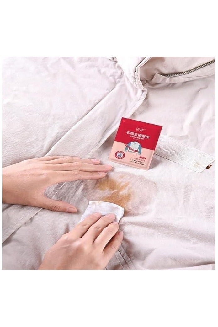Garment Stain Remover Wipes 20 Sheets per Box  Portable Individual Packaging No Washing Required - Image 2