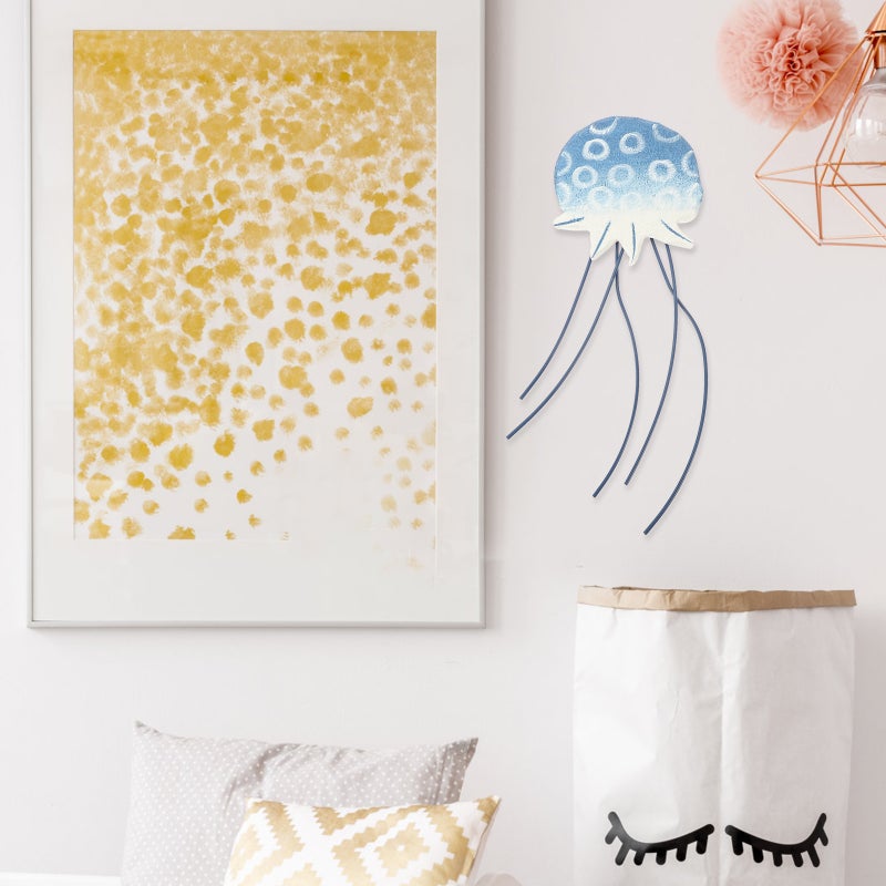 2pcs Decorative Jellyfish Hanging Ornament Wall Decoration Ocean Themed Wall Ornament - Image 4