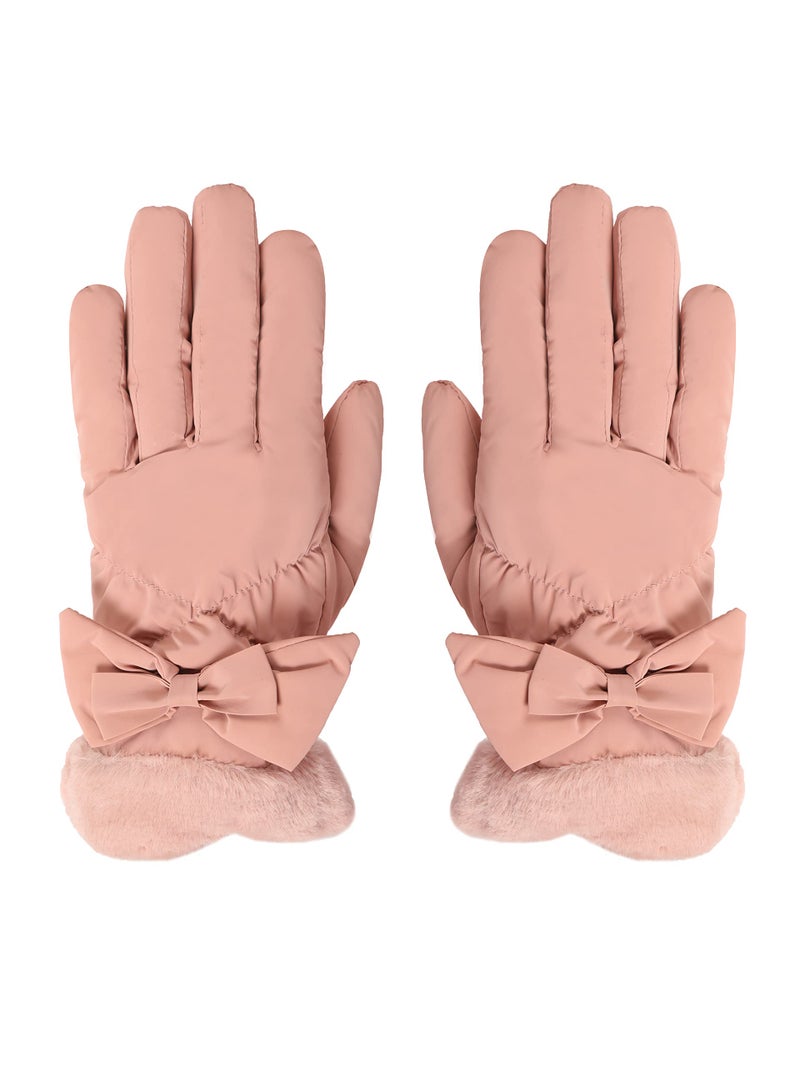 FabSeasons Water resistant Winter gloves with Touchscreen finger for Girls and Women, fits for 10 years & above - Image 1
