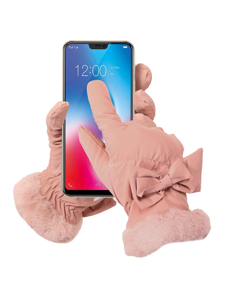 FabSeasons Water resistant Winter gloves with Touchscreen finger for Girls and Women, fits for 10 years & above - Image 5