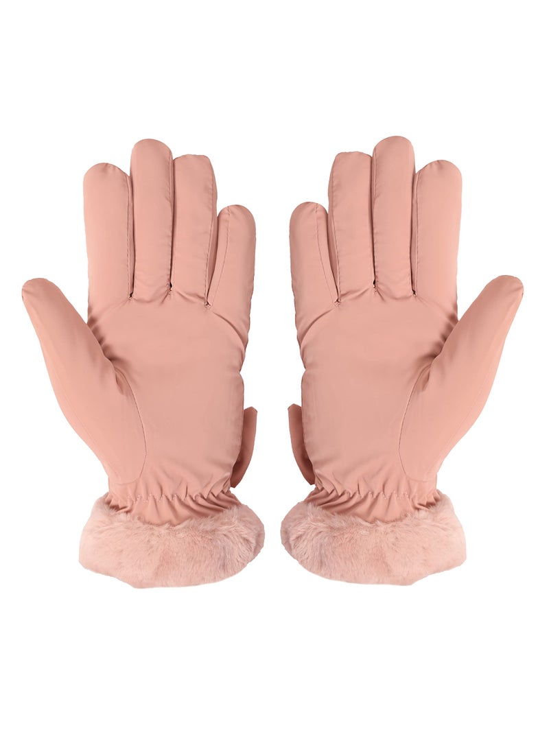 FabSeasons Water resistant Winter gloves with Touchscreen finger for Girls and Women, fits for 10 years & above - Image 2