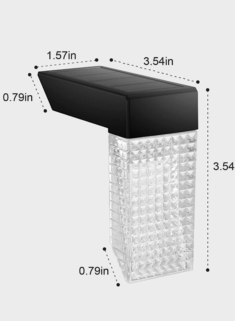 Generic New modern solar wall lamp, creative design, trendy solar street light with 2 adjustable modes, durable weather-resistant solar light with larger solar panel for patio, garden, and fence.  - Image 2