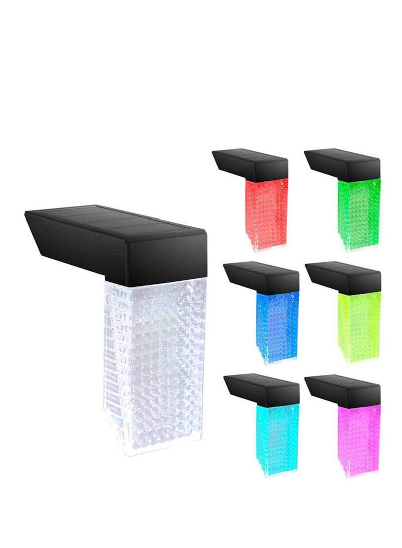 Generic New modern solar wall lamp, creative design, trendy solar street light with 2 adjustable modes, durable weather-resistant solar light with larger solar panel for patio, garden, and fence.  - Image 4