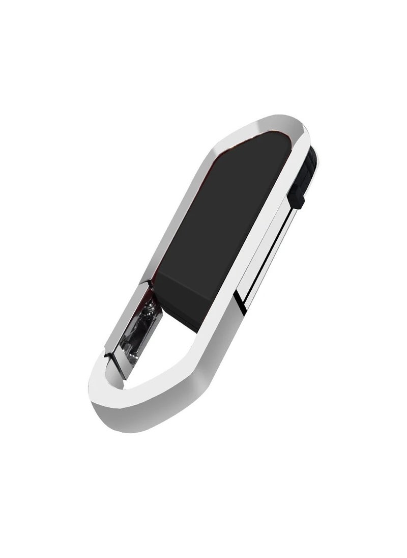 AROAQ USB Flash Drive, Portable Metal Thumb Drive with Keychain, USB 2.0 Flash Drive Memory Stick, Convenient and Fast Pen Thumb U Disk for External Data Storage, (1pc 1GB Black)  - Image 1