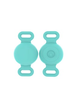 Suitable For Anti-loss Device Apple Locator Silicone Protective Case Airtag Protective Case All-inclusive Waterproof-Color:Mint Green OPP Waterproof Cover-Applicable Model:Depth Waterproof Airtag Protective Cover L Code