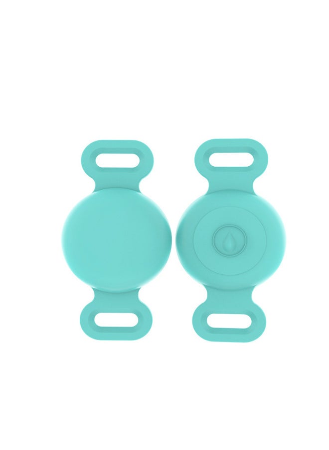 Generic - Suitable For Anti-loss Device Apple Locator Silicone Protective Case Airtag Protective Case All-inclusive Waterproof-Color:Mint Green OPP Waterproof Cover-Applicable Model:Depth Waterproof Airtag Protective Cover L Code - Image 1