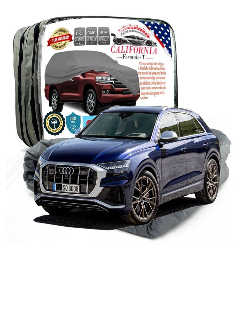California formula-T California Car body Cover Windproof  Scratch Resistant Cover with Working Gloves Audi SQ8 