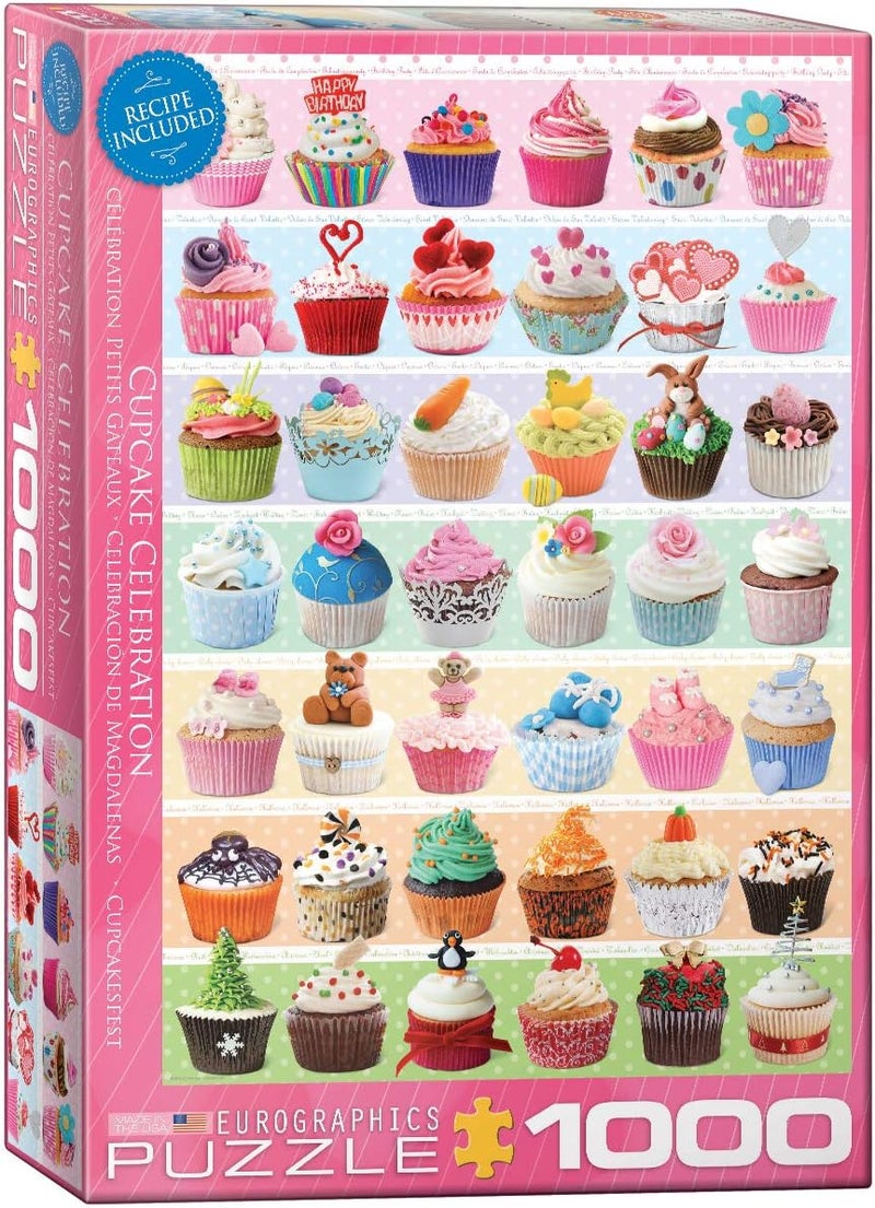 EuroGraphics Cupcake Celebration Puzzle 1000Piece Model Number 60000586 - Image 1