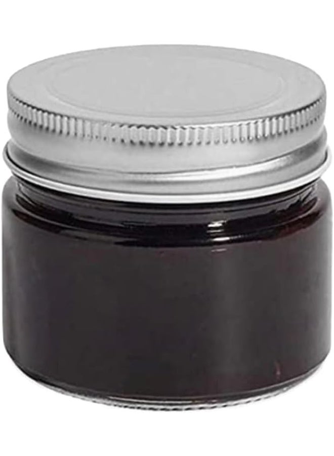 Jar Black With Airtight Metal Lid 200ml 7x7x 8.3 Cm Set Of 12 Pieces  - Image 1