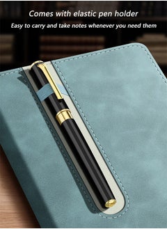 LEFAFA B5 Work Notebook 200 Pages High-End Notepad, Hardcover Notebook, Built-In Pen Holder, Leather Cover, Suitable for Business Office Meeting Study Record Book (Without Pen)  - Image 4