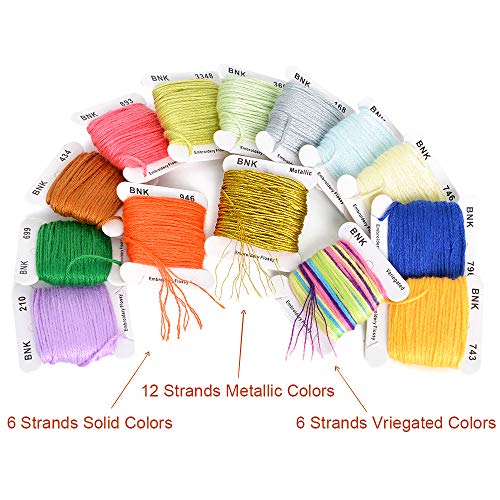 BNK 962Pcs Friendship Bracelet String Kits with Storage Box, 110 Colors Embroidery Thread and 800 Beads,52Pcs Cross Stitch Tools-Labeled with Numbers for Bobbins,Great Production Gift. - Image 4