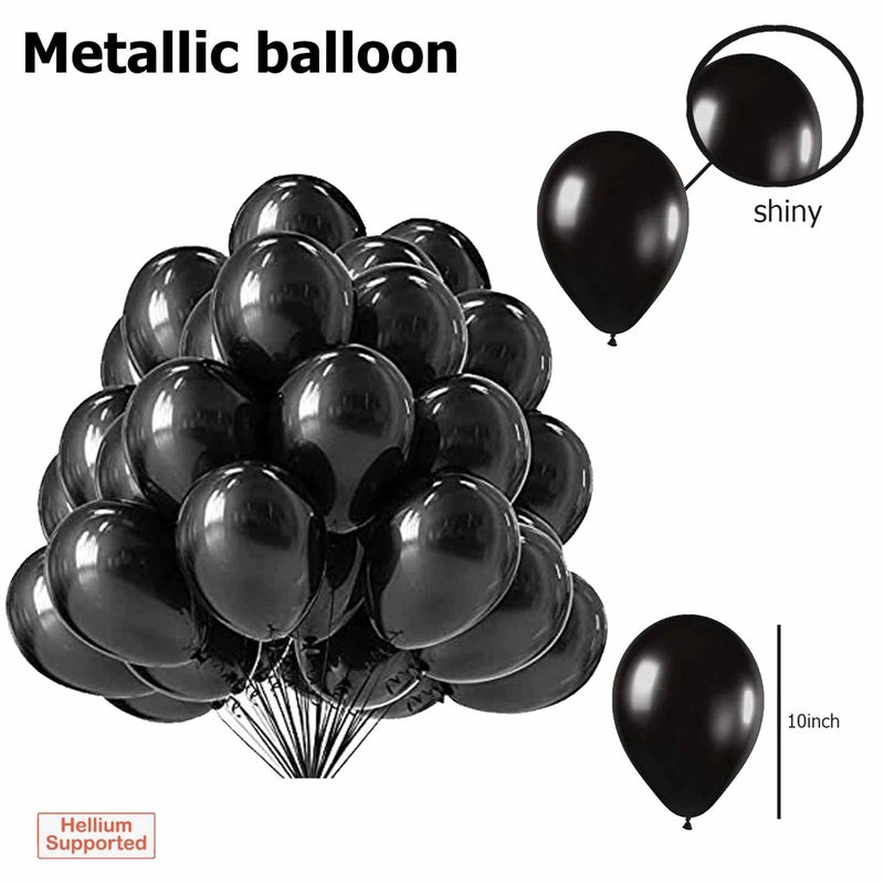Crazykart 3 Year Happy Birthday Decoration Kit Combo With Star Foil Confettie Balloons Pump Arche For Kids Party Decorations (Pack of 64) Black-White - Image 5