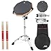 Horse Drum Practice Pad 12 Inch Silicone Double Sided Silent Practice Pad Kit Set Mat Drums Dampeners Gel Adjustable Height 2331 inches for Adult Kids with Snare Drum Stand Drumsticks and Carrying Bag - Image 3