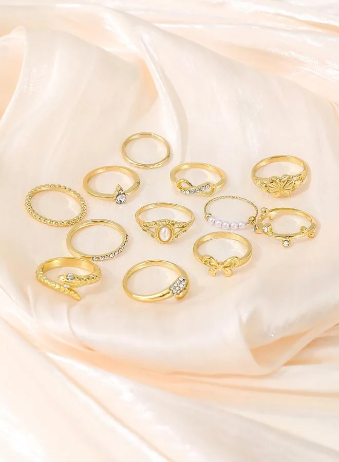 Take Two Take Two Set of 12 - Embellished Rings