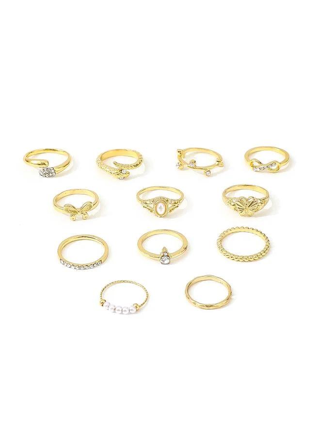 Take Two Take Two Set of 12 - Embellished Rings