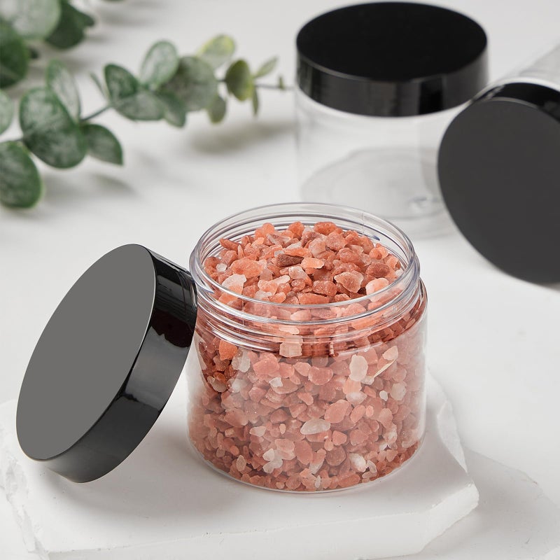 TUZAZO 6 Oz Plastic Container Jars with Lids BPA Free, Empty Round Clear Cosmetic Containers Plastic Slime Jars for Lotion, Cream, Ointments, Body Butter, Makeup, Travel Storage (12 Pack) - Image 5