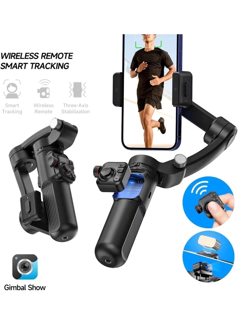 MUNTAQI 3-Axis Anti-Shake Smartphone Gimbal Stabilizer with Long Battery Life – Handheld Vlogging Tripod with Face Tracking, Panorama Mode, Selfie Stick for iPhone & Android - Image 1