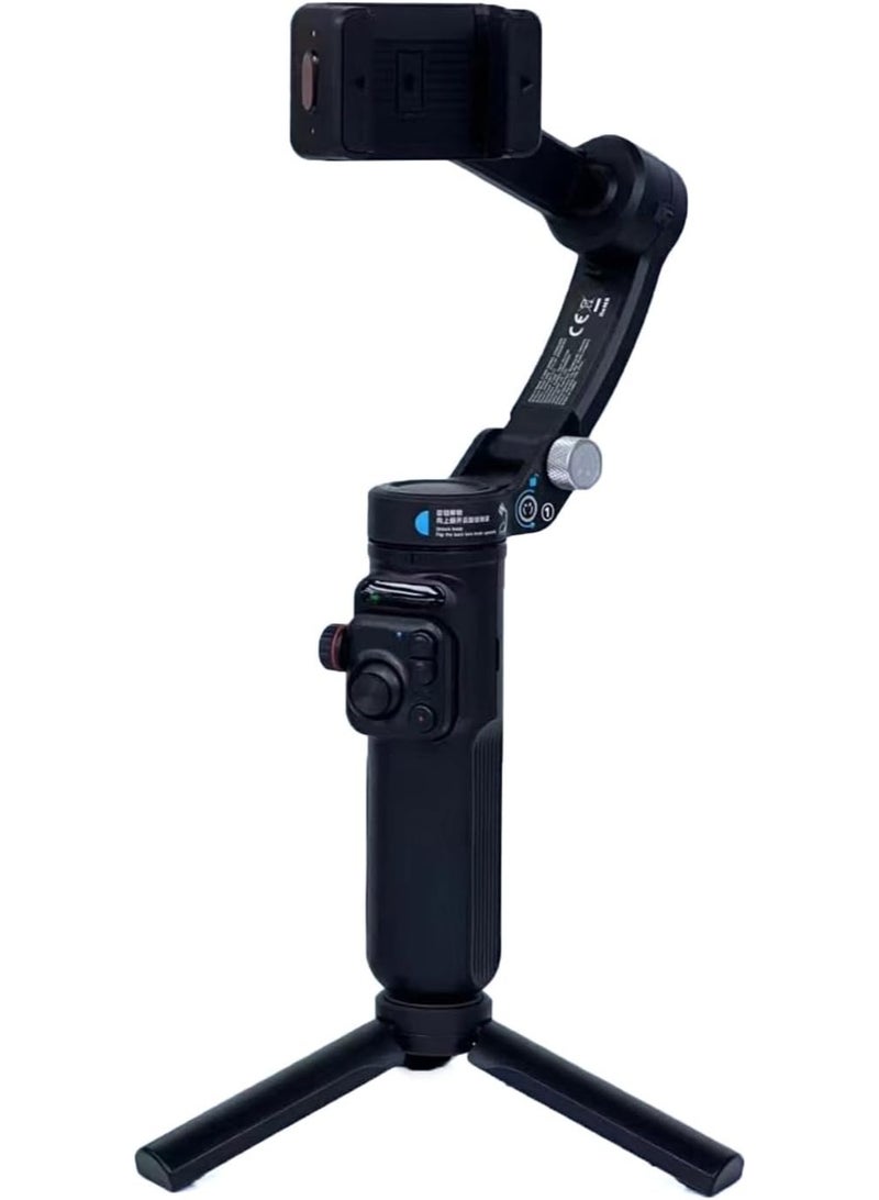 MUNTAQI 3-Axis Anti-Shake Smartphone Gimbal Stabilizer with Long Battery Life – Handheld Vlogging Tripod with Face Tracking, Panorama Mode, Selfie Stick for iPhone & Android - Image 3