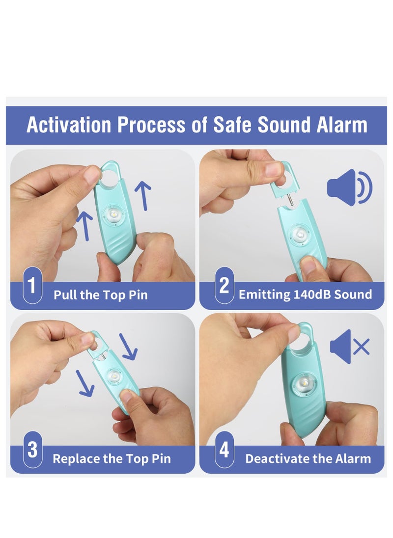 KASTWAVE - Personal Safety Alarm for Women, 2 Packs 140db Siren, Safe Sound Personal Alarm, Strobe Light and Key Chain, Personal Safety Devices Women - Personal Alarm for Women, Children, & Elderly - Image 1