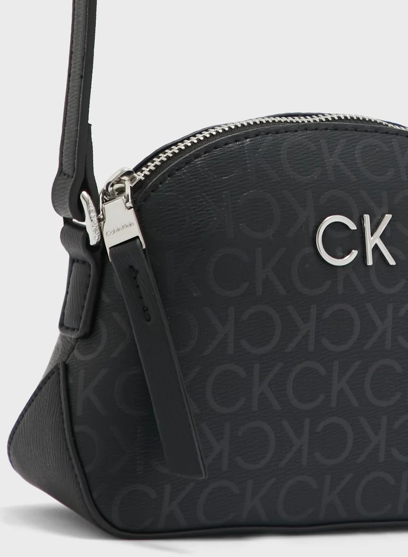CALVIN KLEIN Sculpted Monogram Detailed  Small Crossbody