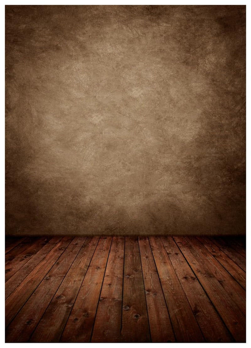 WOLADA Brown Backdrop Newborn Photography Backdrops Vintage Portrait Abstract Back Drop Photo Studio Prop 5x7FT 10702 - Image 1