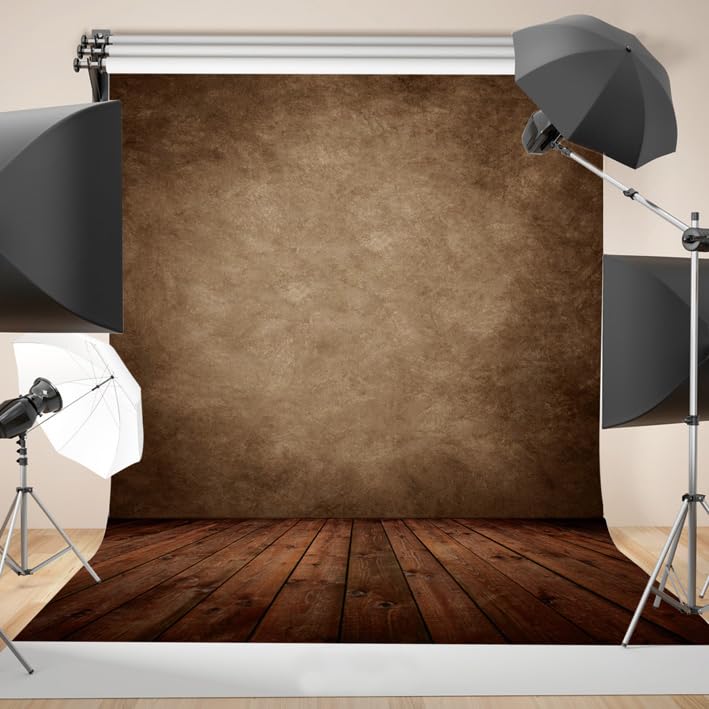 WOLADA Brown Backdrop Newborn Photography Backdrops Vintage Portrait Abstract Back Drop Photo Studio Prop 5x7FT 10702 - Image 2