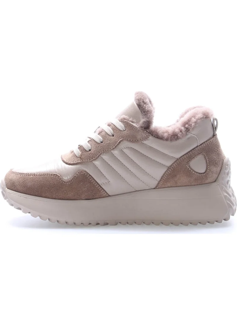 Fast Step Leather Fur Women's Casual Shoes 136KZA901-1