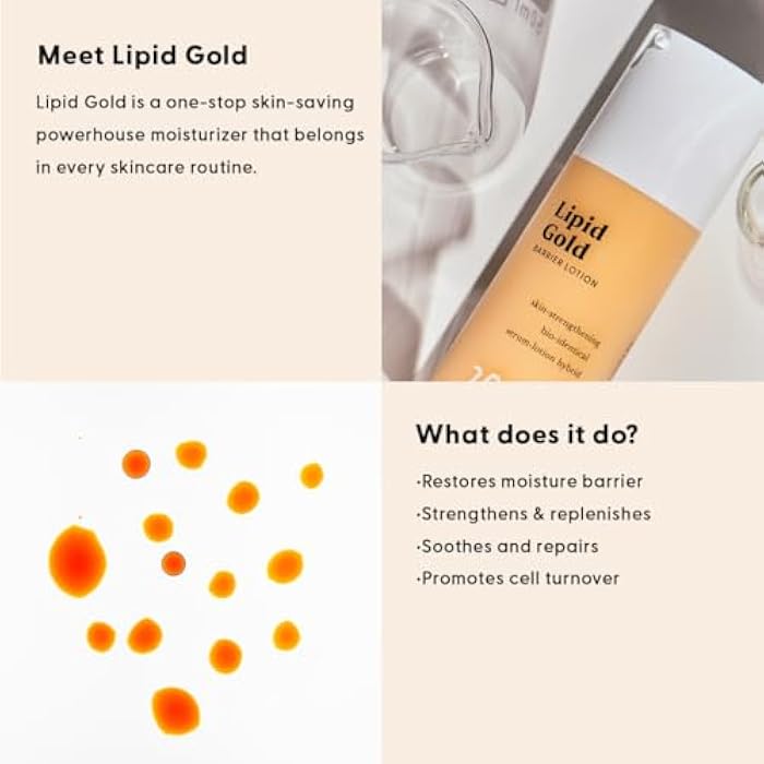 Stratia Lipid Gold Skin-Strengthening Ceramide Moisturizer with Niacinamide, Hydrates & Soothes All Skin Types, 1.7 Fl Oz - Image 5
