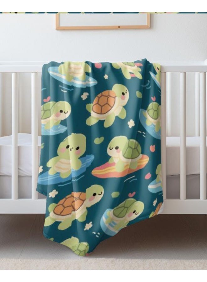 general Baby and children's cartoon flannel thin blanket (warm and comfortable, suitable for sleep, game use) 70cm*100cm - Image 1