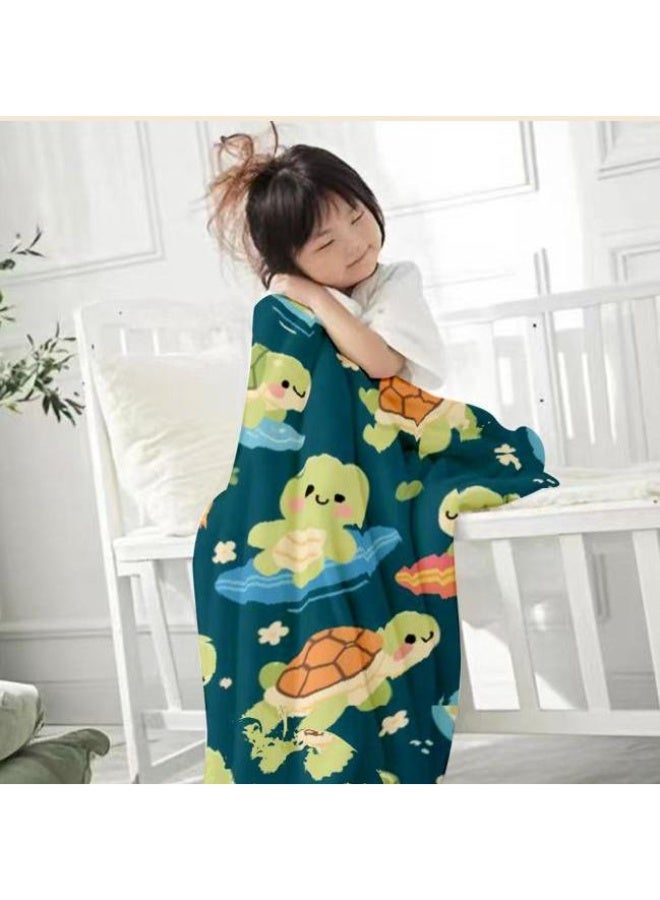 general Baby and children's cartoon flannel thin blanket (warm and comfortable, suitable for sleep, game use) 70cm*100cm - Image 3