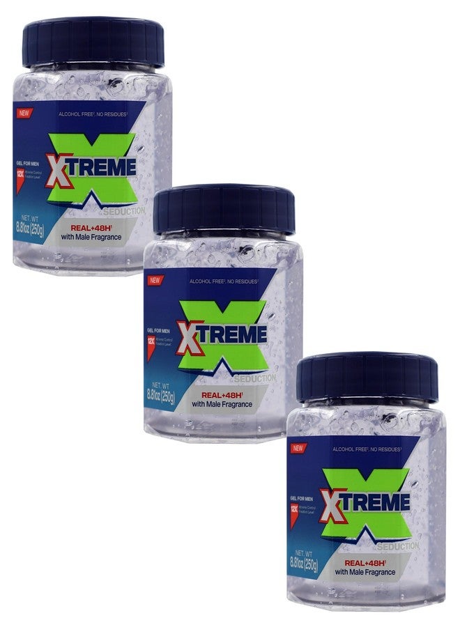 Xtreme Gel Seduction Styling Hair Gel for Men, 8.81 Oz, Pack of 3 - Image 1