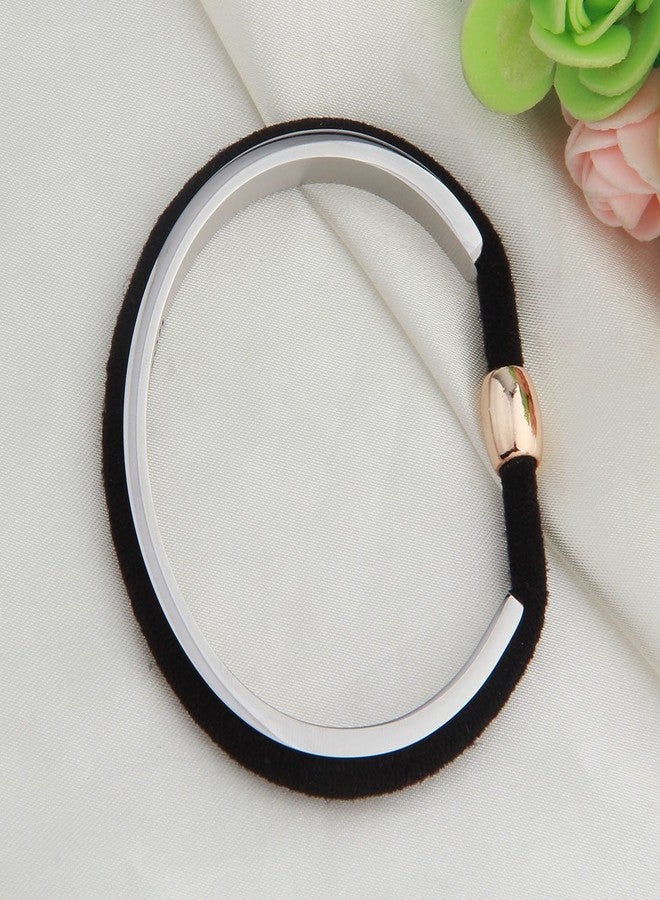 WUSUANED You're My Person Hair Tie Grooved Cuff Bangle Bracelet Best Friend Gift For BBF Lovers Family (You're my person hair tie bracelet) - Image 5