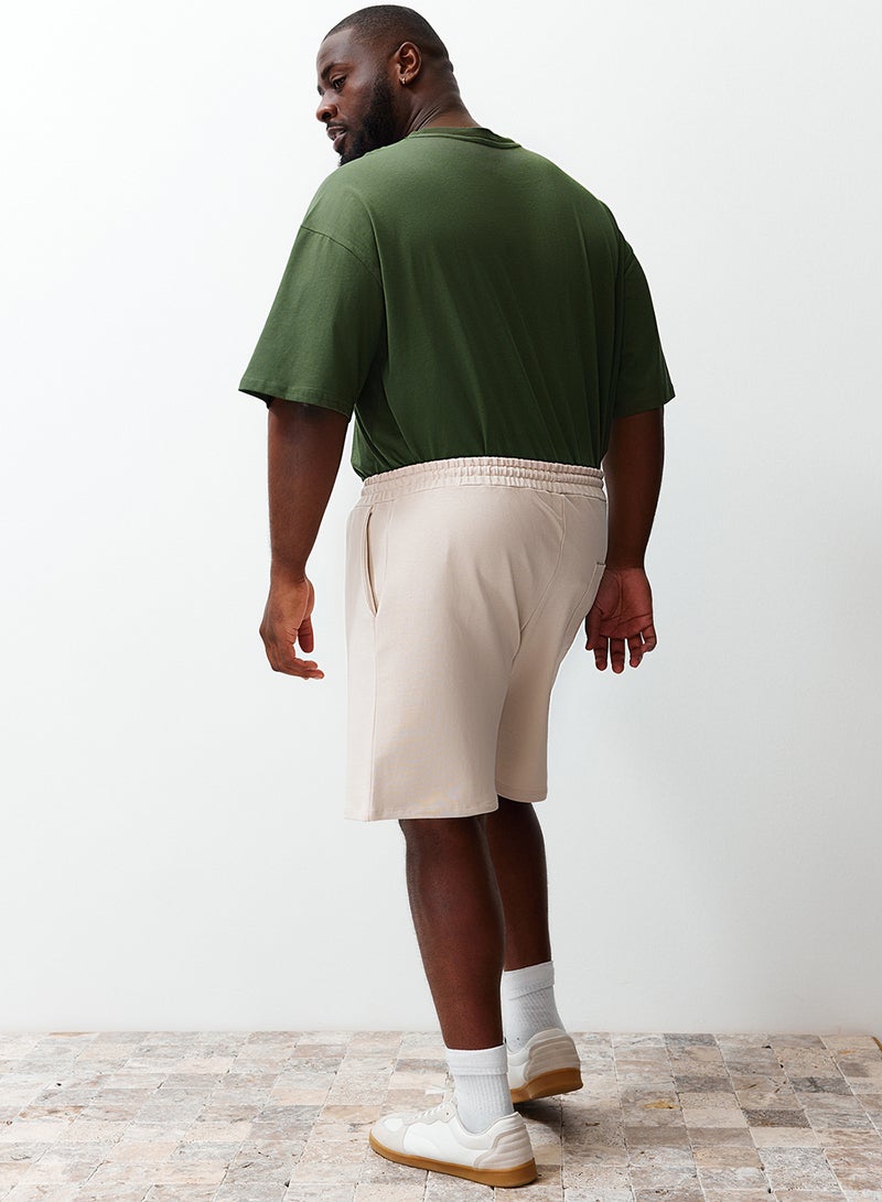 trendyol Comfortable Fit Large Size Basic Shorts - 100% Cotton TMNSS24AP00001 - Image 5