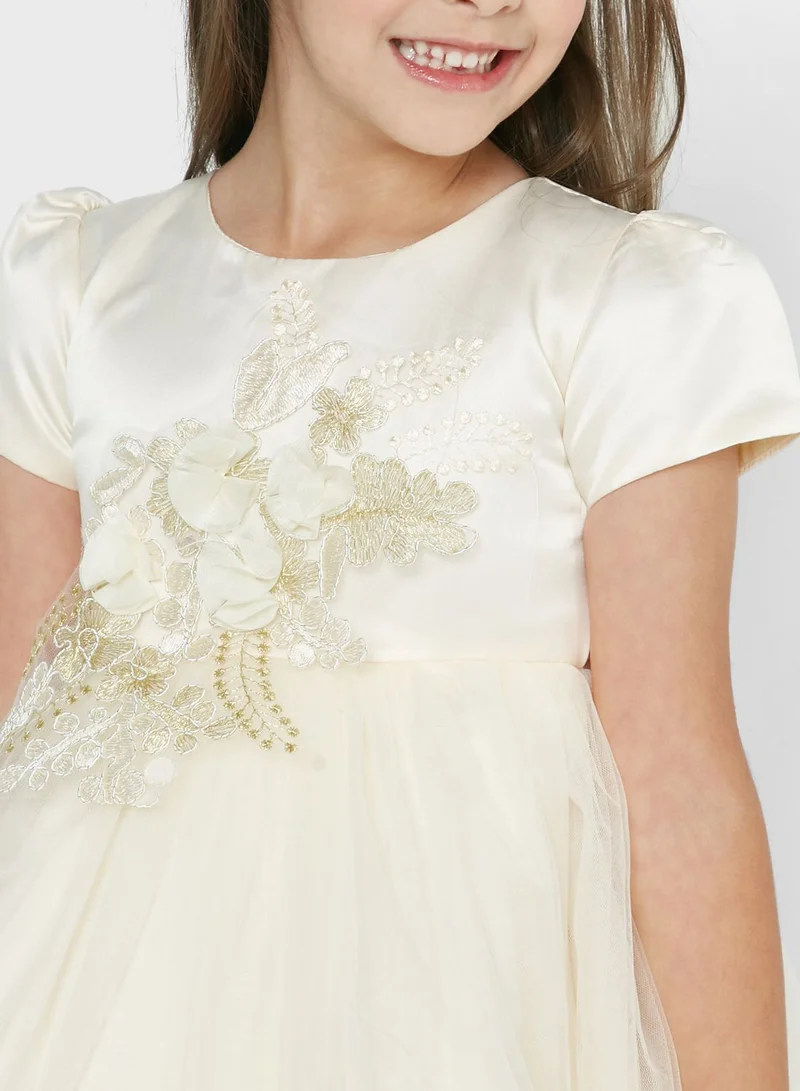 Pinata Girls Ruffled Evening Wear Dress