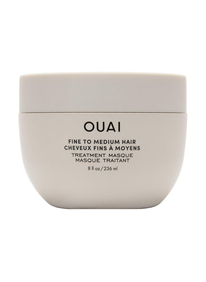 Ouai - Fine To Medium Hair Treatment Masque - Hair Mask For Hair Repair, Hydration And Shine - With Shea Butter, Keratin And Panthenol - Paraben, Phthalate And Sulfate Free Hair Care (8 Fl Oz) - Image 1
