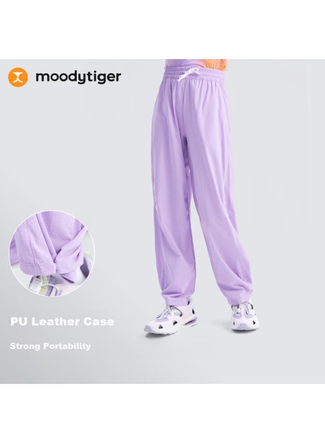 Moodytiger Girls' Wide Leg Pants Lightweight Breathable 25th Anniversary Summer New Children's Pants Quick-drying Long Pants | Air - Image 2