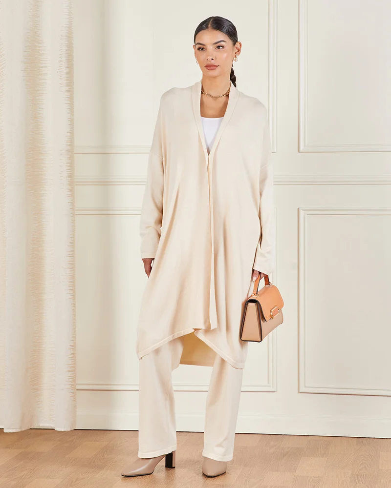 Redtag Women Beige Knitted Cardigan