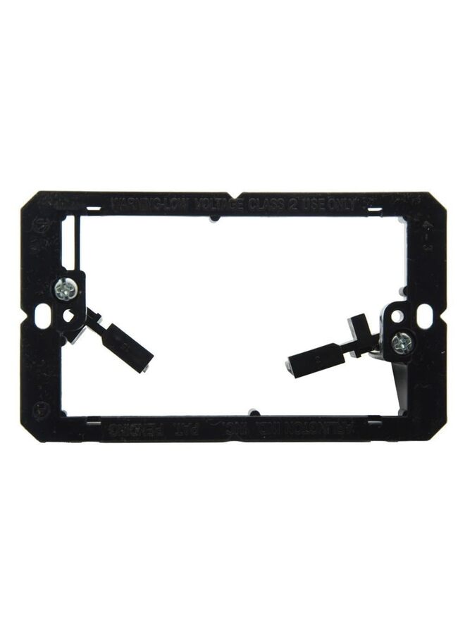 5 قطع من دعامات التثبيت منخفضة الجهد (مجموعة واحدة، عبوة من 5 قطع) للوحة الحائط ذات المجموعة الواحدة، وأسلاك الهاتف، وكابلات الشبكة، والكابلات المحورية، وكابلات مكبر الصوت، باللون الأسود - Image 3